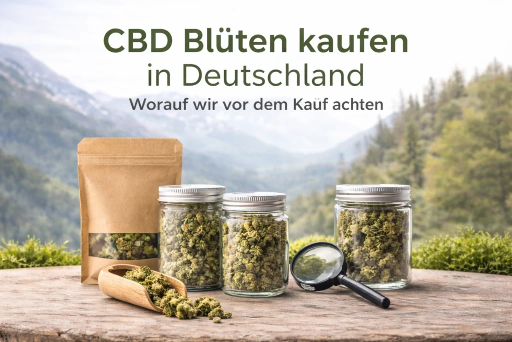 CBD Blüten kaufen in Deutschland Ratgeberbild