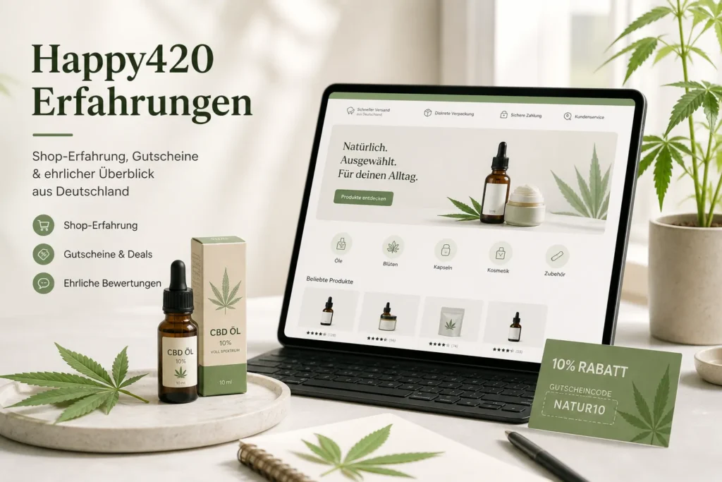 Happy420 Erfahrungen und CBD Shop Bewertung für Deutschland