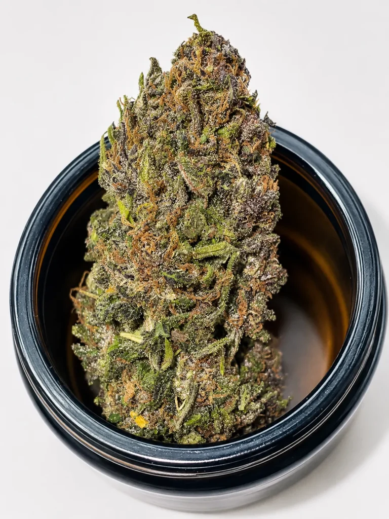 CannaFleur Pink Pineapple Hanfblüten Tee im Glas mit CBD 10 Prozent und THC 0,3 Prozent