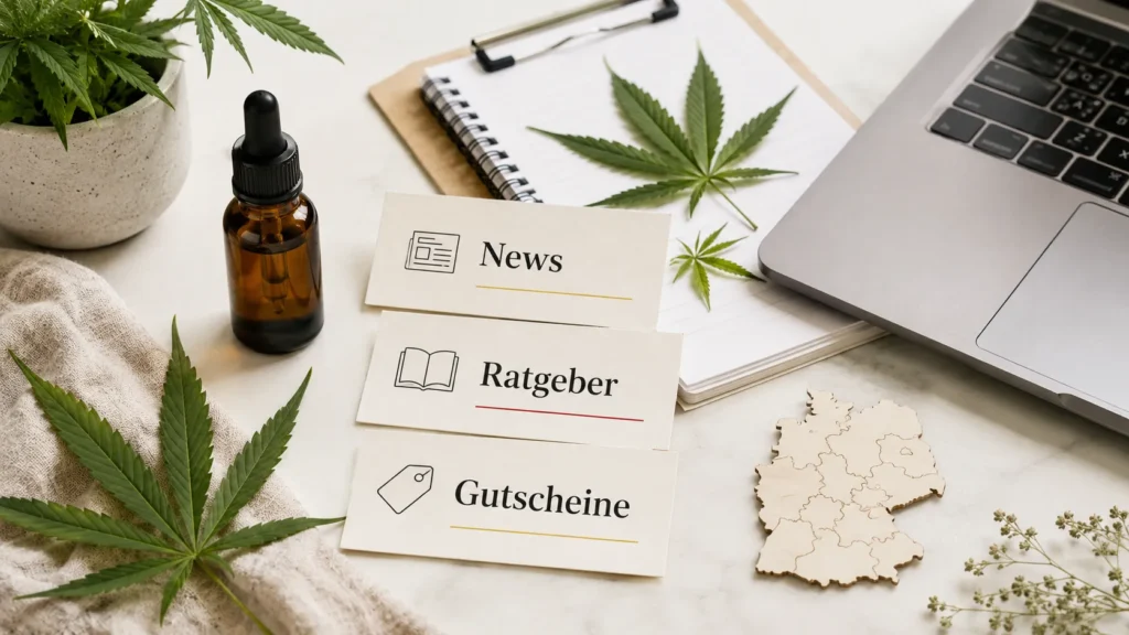 CBD Deutschland Ratgeber zu Öl, Blüten, Tee, Shops und Gutscheinen