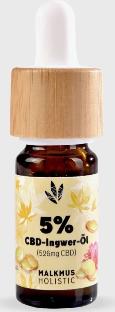 Happy420 CBD Ingwer Öl 10 ml mit 5% CBD und Ingwerextrakt