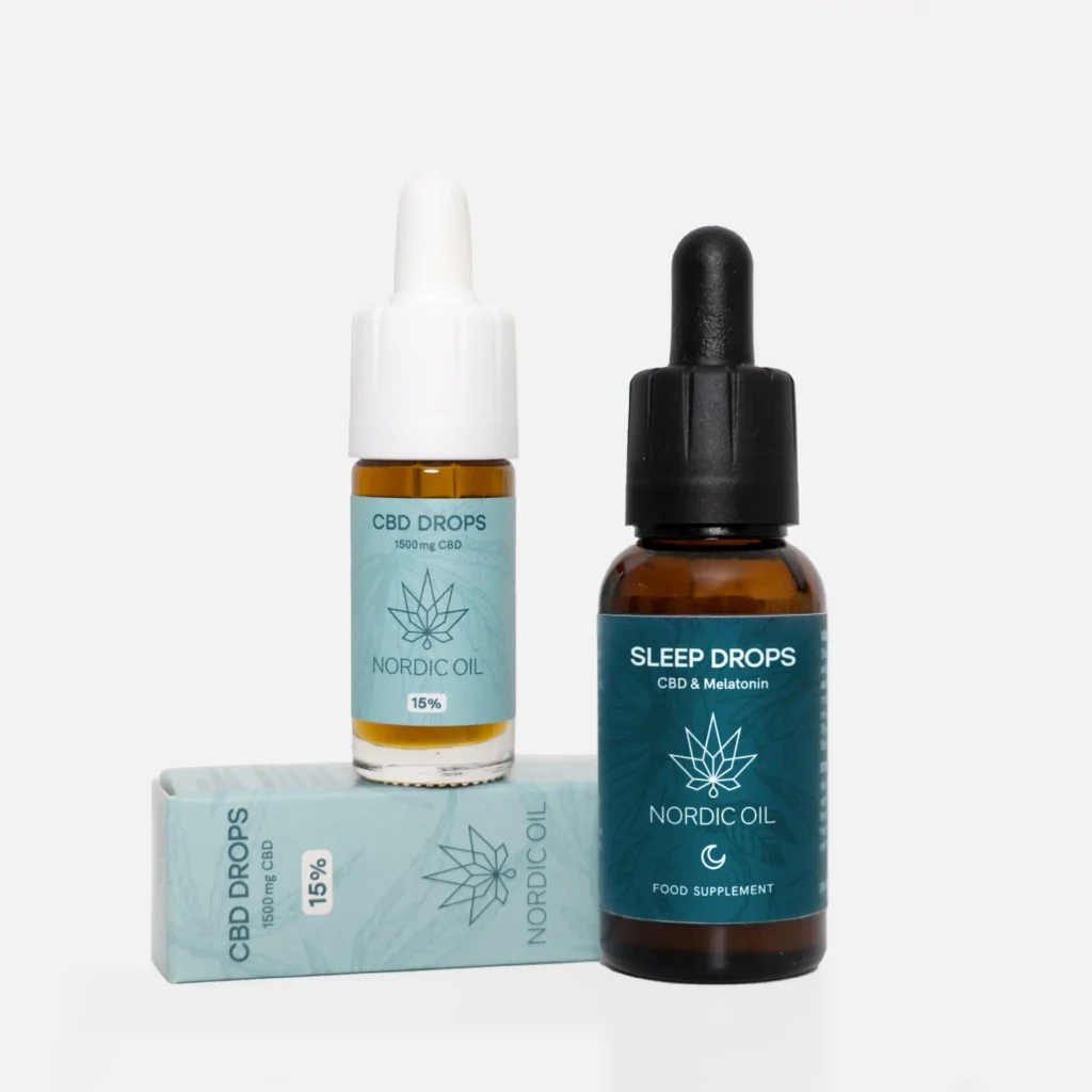 Nordic Oil Schlaf Set Tropfen mit CBD Öl Plus 15% und Schlaftropfen im Produktcheck