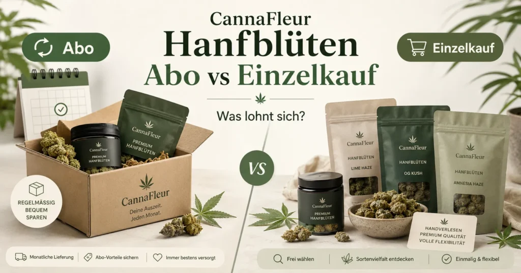 CannaFleur Hanfblüten Abo und Einzelkauf im Vergleich