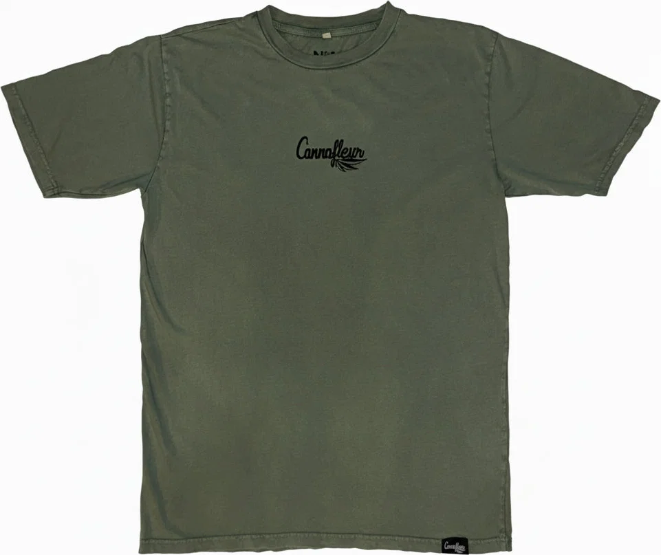 CannaFleur Unisex T-Shirt mintgrün mit schwarzem Logo