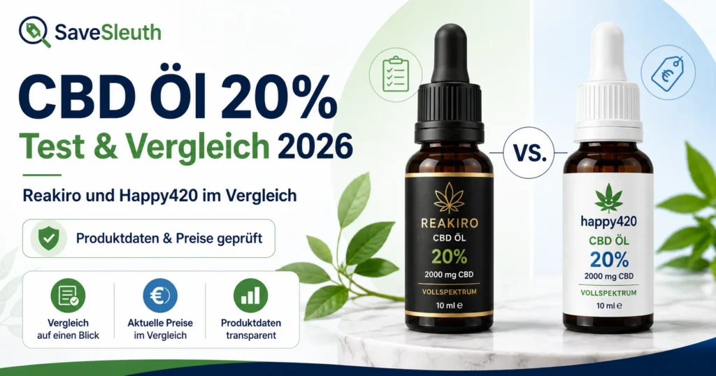 CBD Öl 20% Test und Vergleich 2026 mit Reakiro 2000 mg