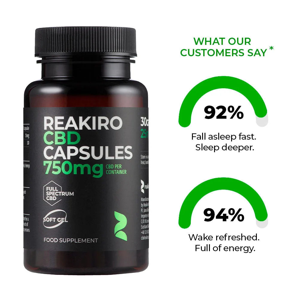 Reakiro CBD-Kapseln 750 mg 30 Stück Vollspektrum