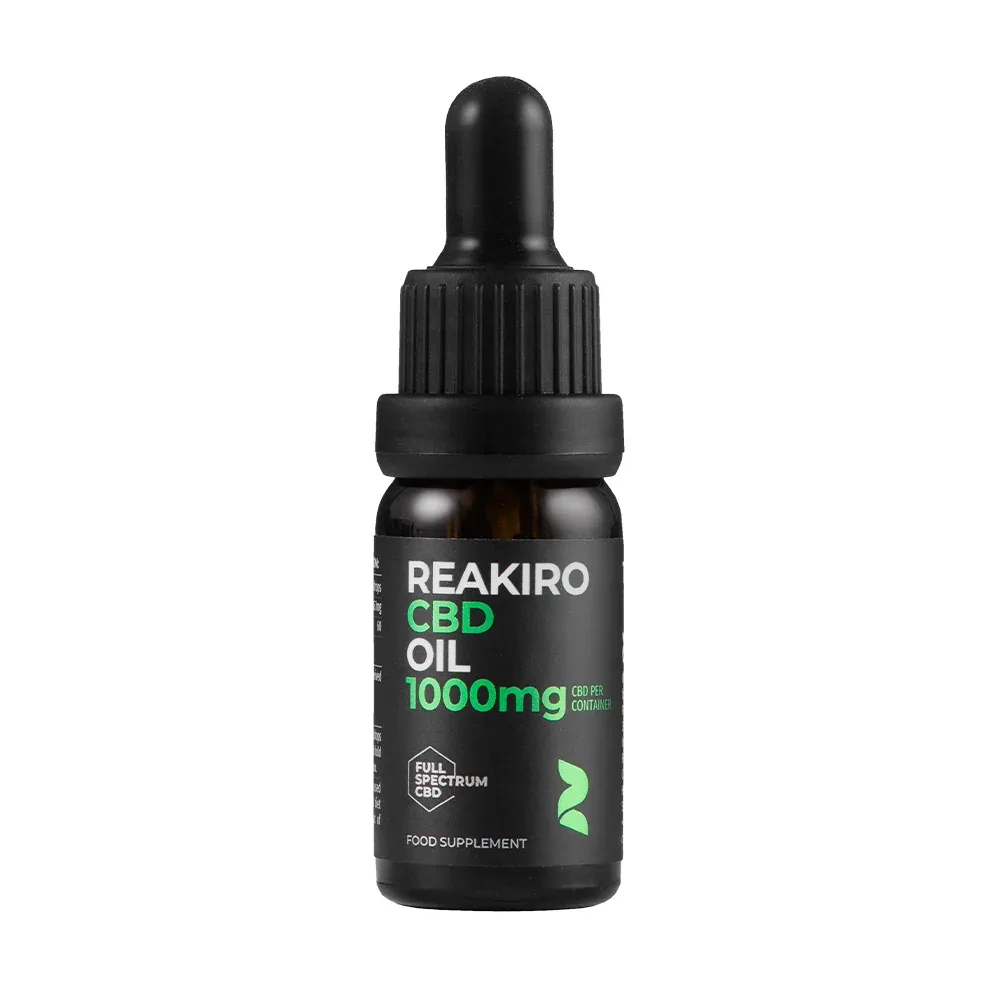 Reakiro CBD Öl 10 Prozent mit 1000 mg Vollspektrum CBD