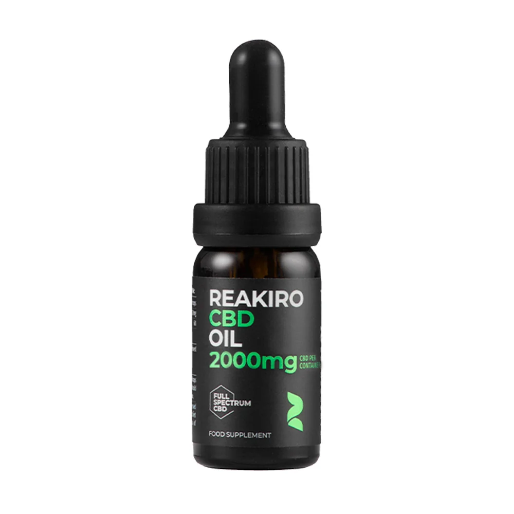 Reakiro CBD Öl 20 Prozent mit 2000 mg Vollspektrum CBD