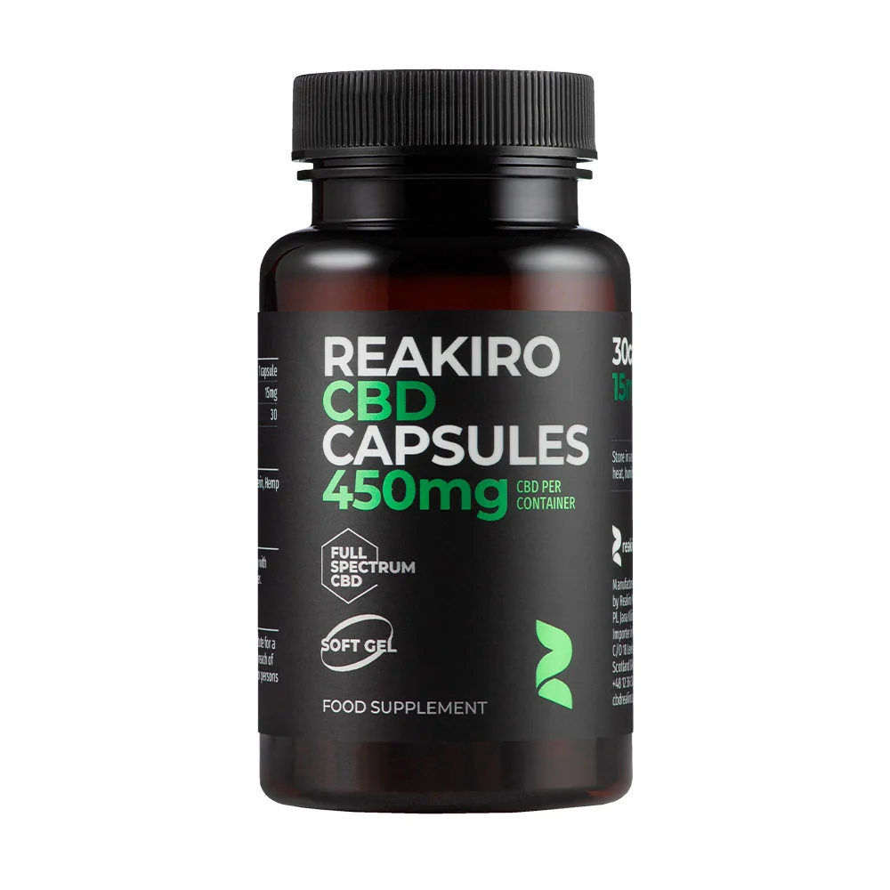 Reakiro CBD Kapseln 450 mg Vollspektrum 30 Stück
