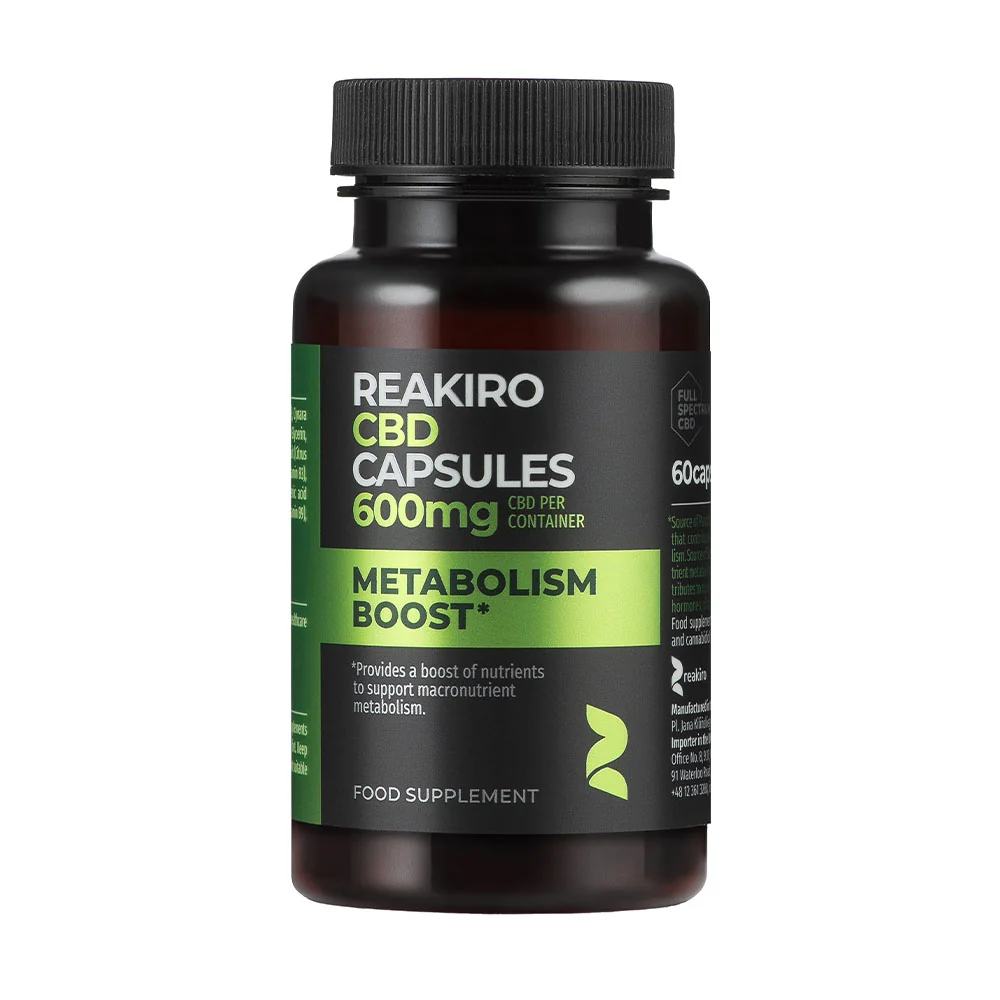 Reakiro Stoffwechsel-Boost CBD-Kapseln 600 mg 60 Stück