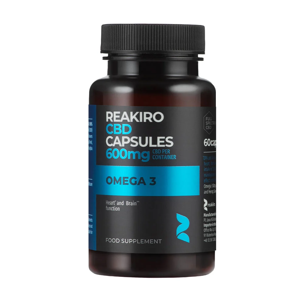Reakiro Omega-3 CBD-Kapseln 600 mg 60 Stück