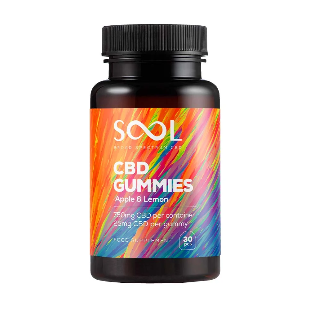 SOOL CBD Fruchtgummis 750 mg Breitspektrum 30 Stück