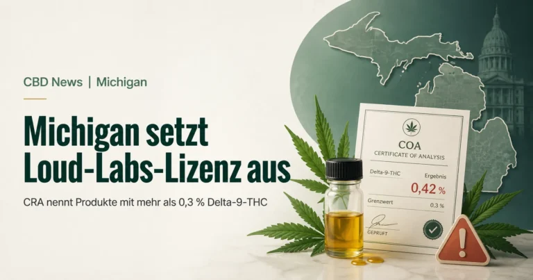 Michigan setzt Loud-Labs-Hemp-Lizenz wegen erhöhter Delta-9-THC-Werte aus