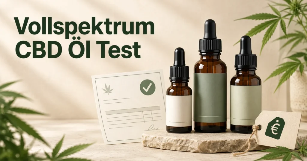 Vollspektrum CBD Öl Test 2026 mit Reakiro, Nordic Oil und CannaFleur