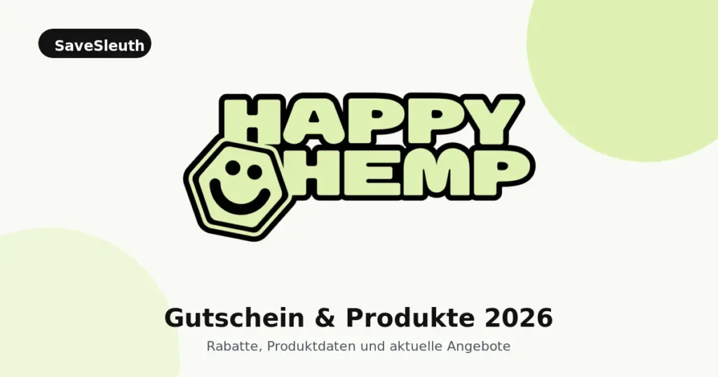 HappyHemp Gutschein und CBD Produkte