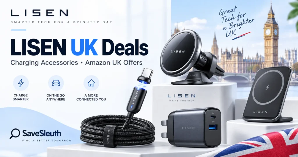 LISEN UK deals and charging accessories on SaveSleuth
