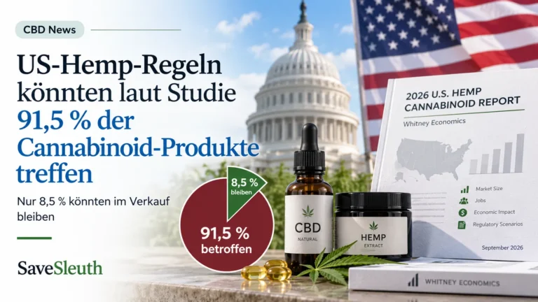 US-Hemp-Regeln könnten laut Studie 91,5 Prozent der Cannabinoid-Produkte treffen