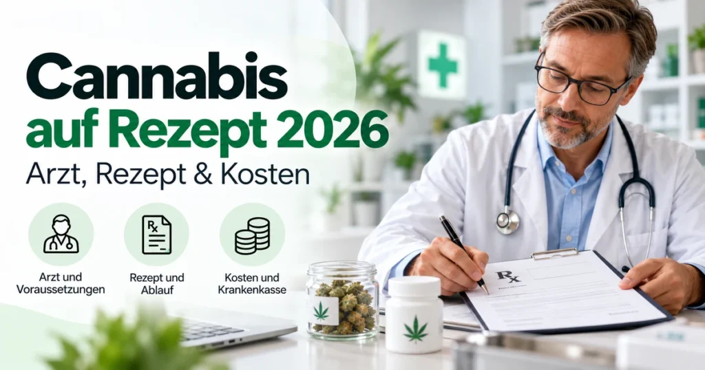 Arzt stellt ein Cannabisrezept aus – medizinisches Cannabis in Deutschland 2026
