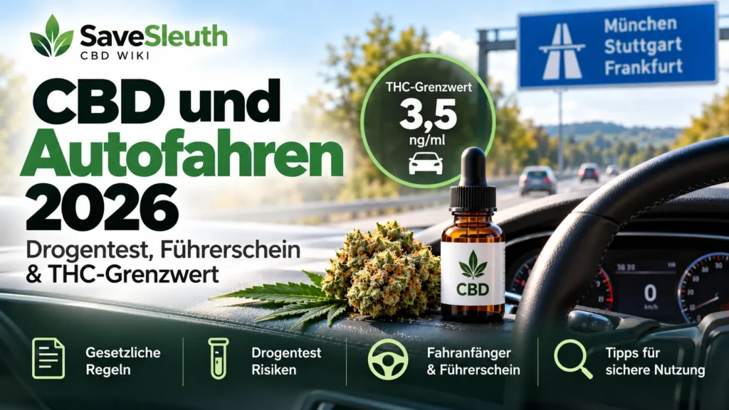 CBD und Autofahren 2026: Drogentest, Führerschein und THC-Grenzwert