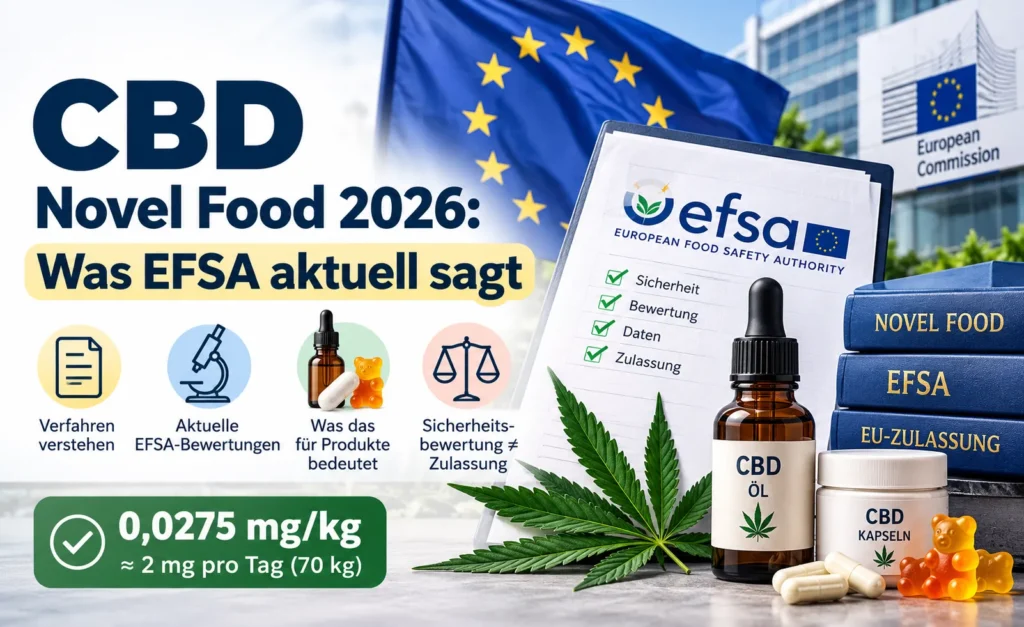 CBD Novel Food 2026: EFSA, Sicherheitsbewertung und EU-Zulassung
