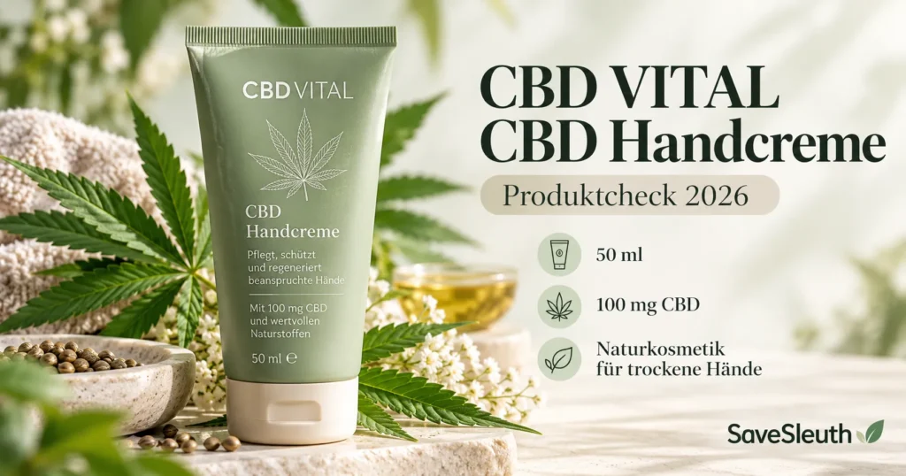 CBD VITAL CBD Handcreme mit 100 mg CBD in 50 ml – SaveSleuth Produktcheck 2026