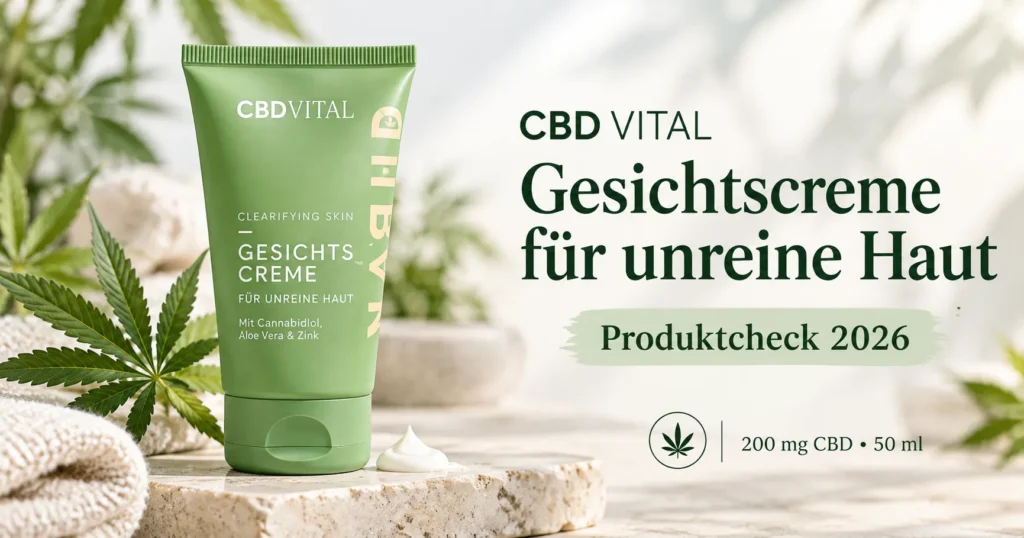 CBD VITAL Gesichtscreme für unreine Haut – Clearifying Skin mit 200 mg CBD in 50 ml, SaveSleuth Produktcheck 2026