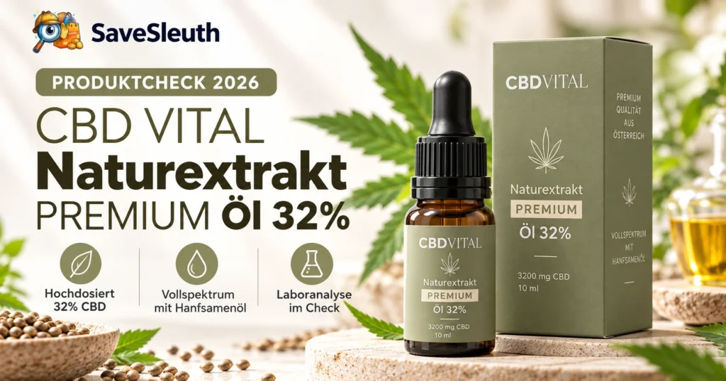 CBD VITAL Naturextrakt PREMIUM Öl 32% – Produktcheck 2026