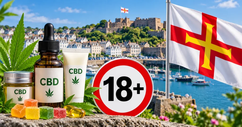 Guernsey führt 18+-Regel für bestimmte CBD-Produkte mit THC ein